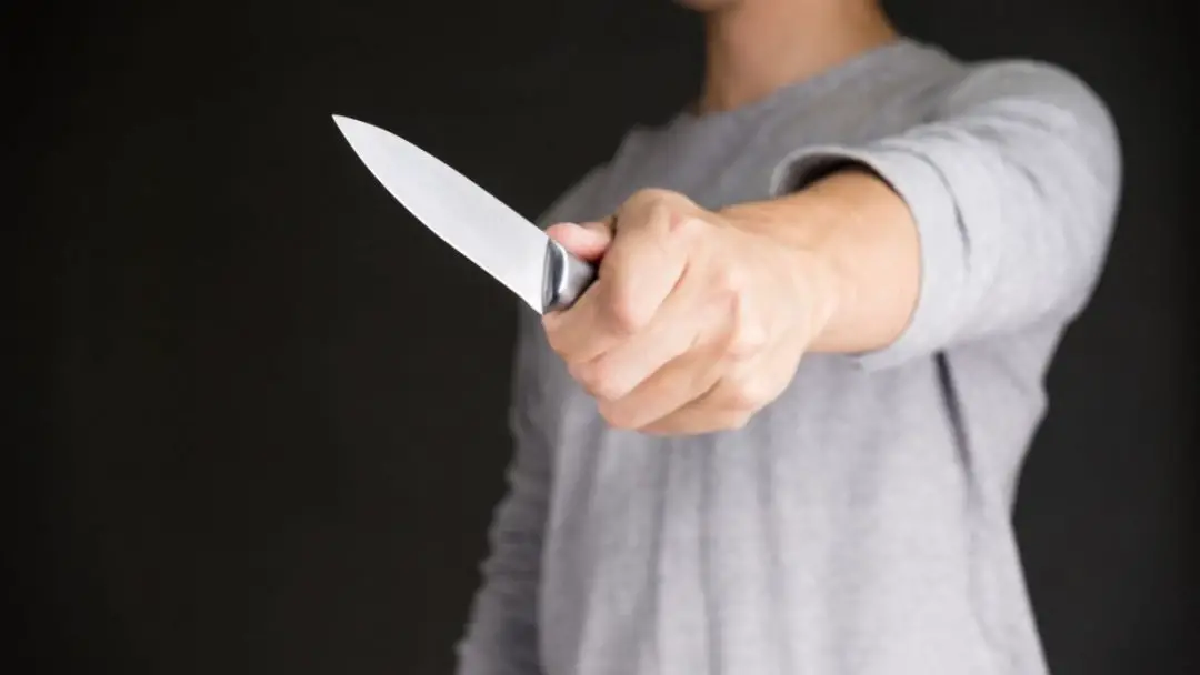 photo of the filipino knife grip